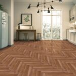 Herringbone Voyager Oak Glue Down LVT Vinyl Flooring